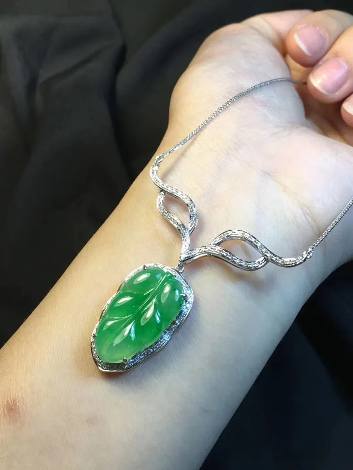 Natural Jade Necklace Jadeite Necklace NNE045