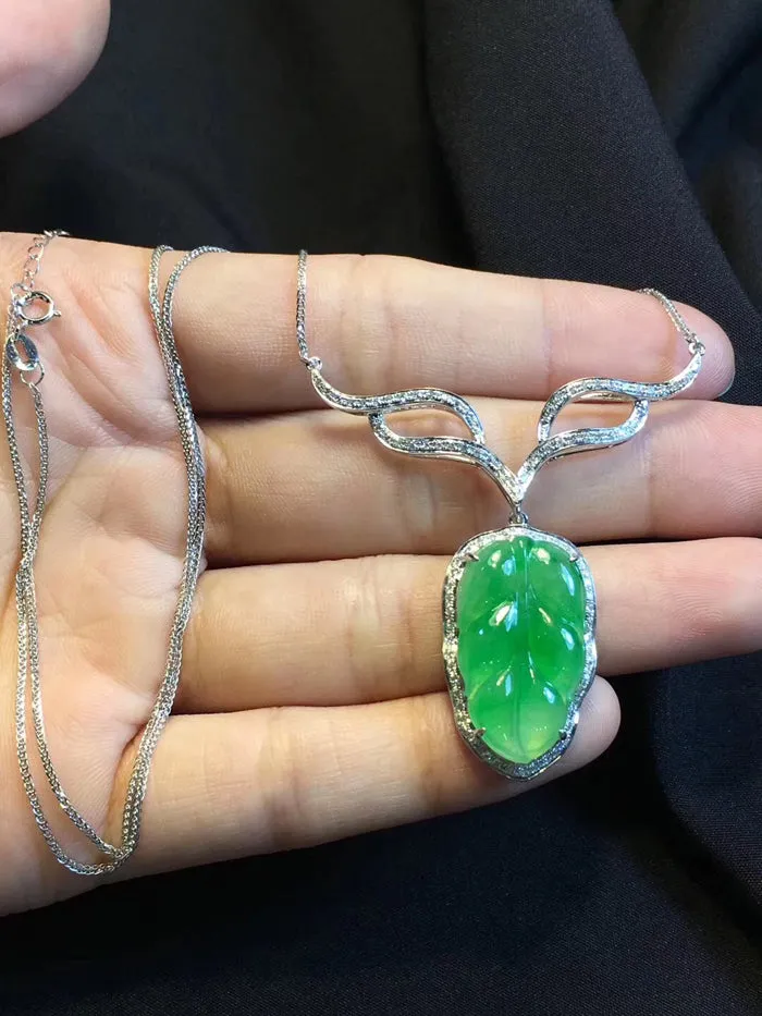 Natural Jade Necklace Jadeite Necklace NNE045