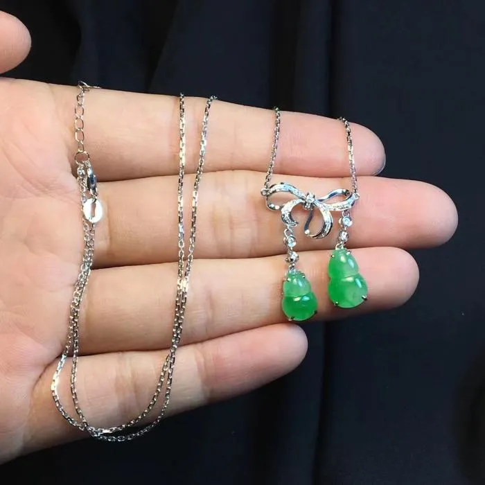 Natural Jade Necklace Jadeite Necklace NNE080