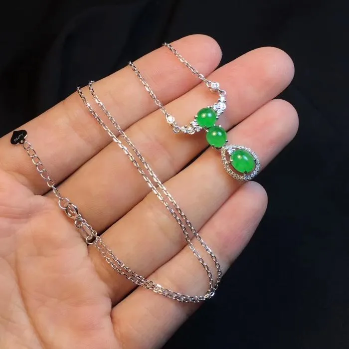 Natural Jade Necklace Jadeite Necklace NNE085