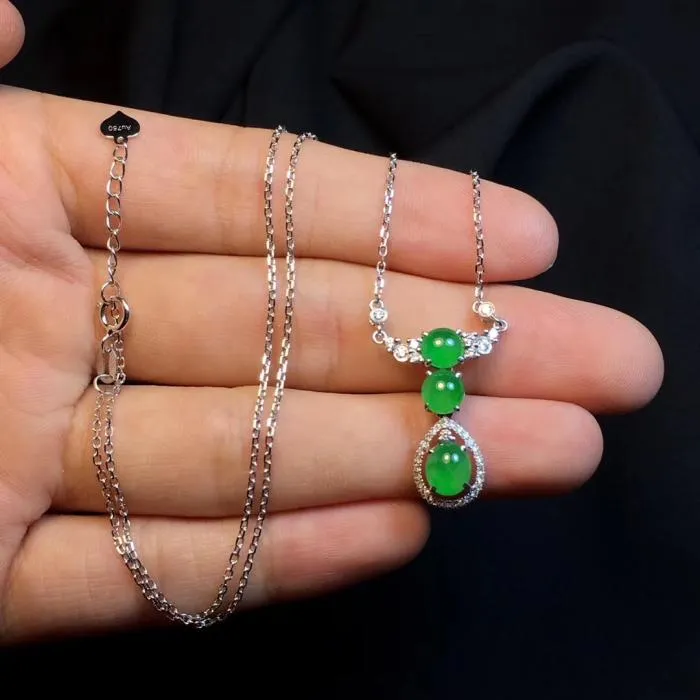 Natural Jade Necklace Jadeite Necklace NNE085
