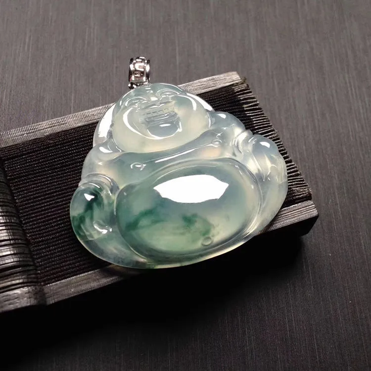 Natural Jade Pendant Jadeite Buddha Pendant PT546