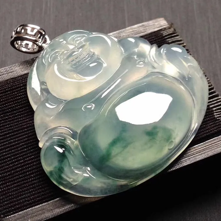 Natural Jade Pendant Jadeite Buddha Pendant PT546