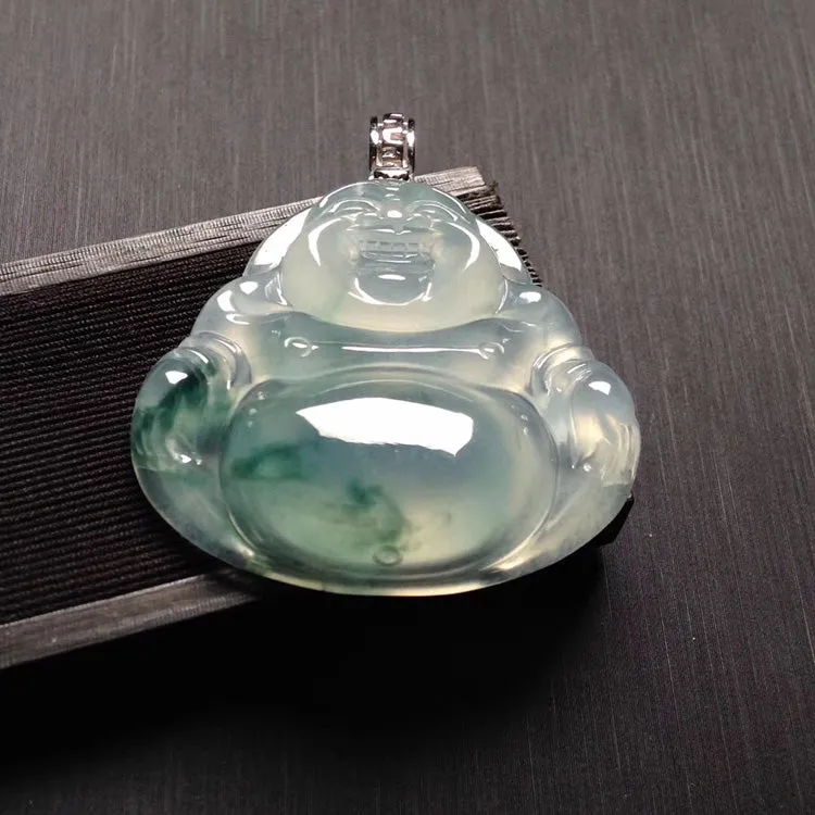 Natural Jade Pendant Jadeite Buddha Pendant PT546
