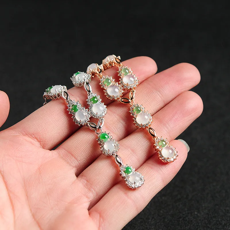 Natural Jade Pendant Jadeite Silver Pendant PT6