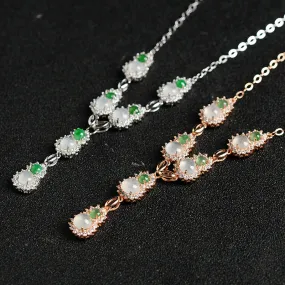Natural Jade Pendant Jadeite Silver Pendant PT6