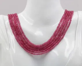 Natural Pink Sapphire Beads Sapphire Beads Pink Sapphire Strand Sapphire Strand Genuine Pink Sapphire Gemstone Beads SKU 6142782