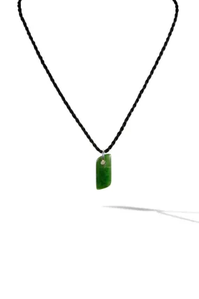 Necklace - Stone New Zealand Jade Macrame - Mens Collection