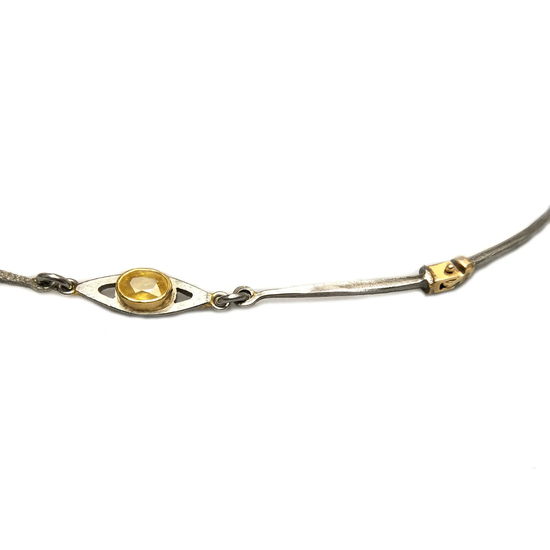 Necklace with Yellow Sapphires