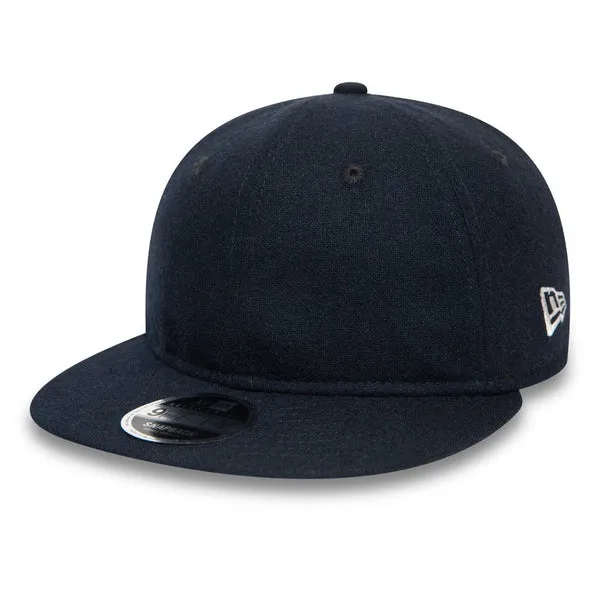 New Era Retro Crown Cap - Navy Wool