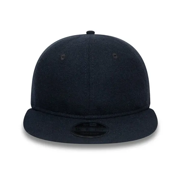 New Era Retro Crown Cap - Navy Wool