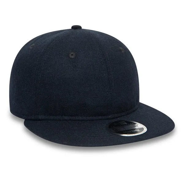 New Era Retro Crown Cap - Navy Wool