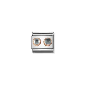Nomination Composable Classic Link With Light Blue Topaz