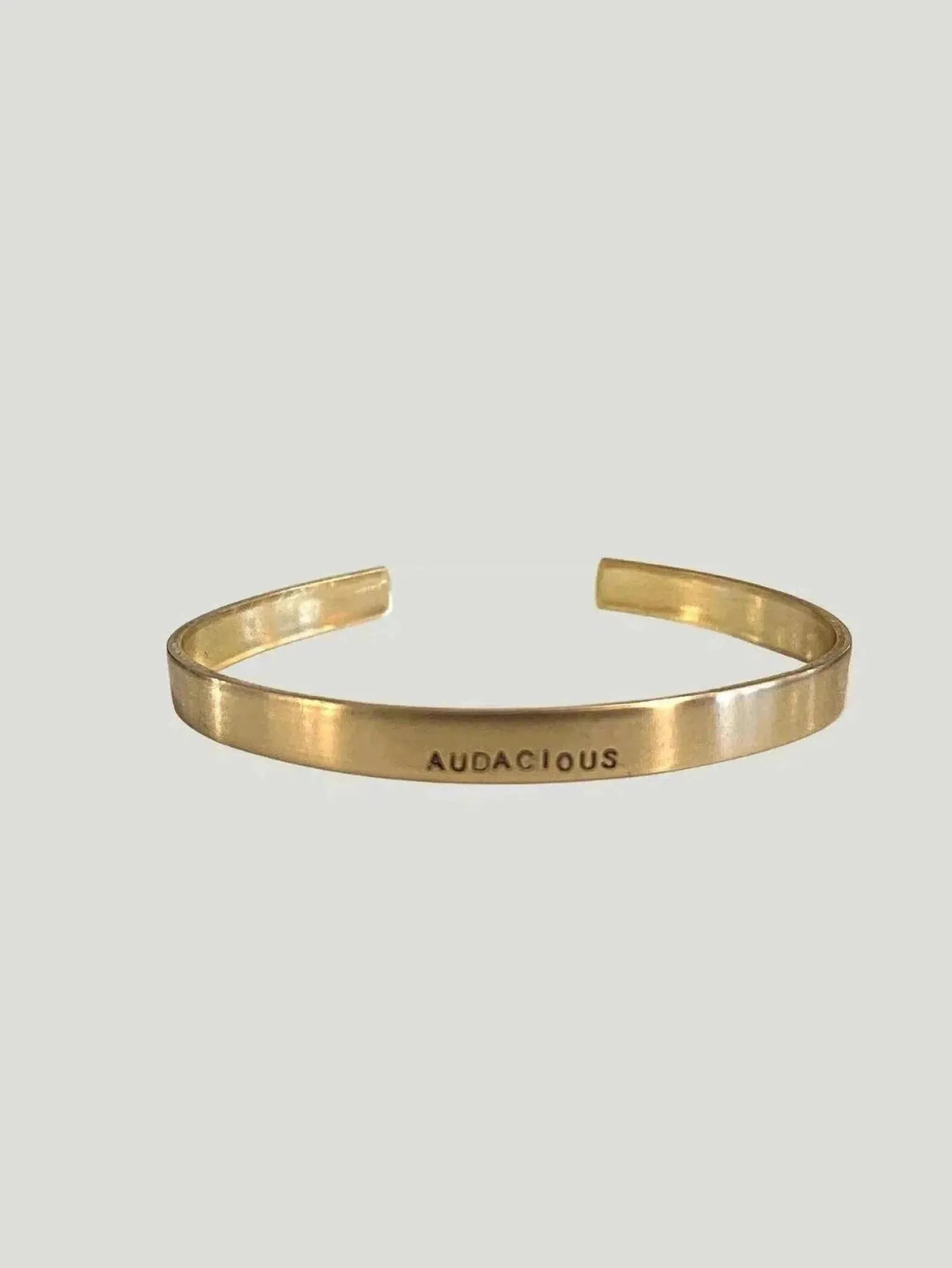 Océanne Stamped Brass Cuff Bracelets