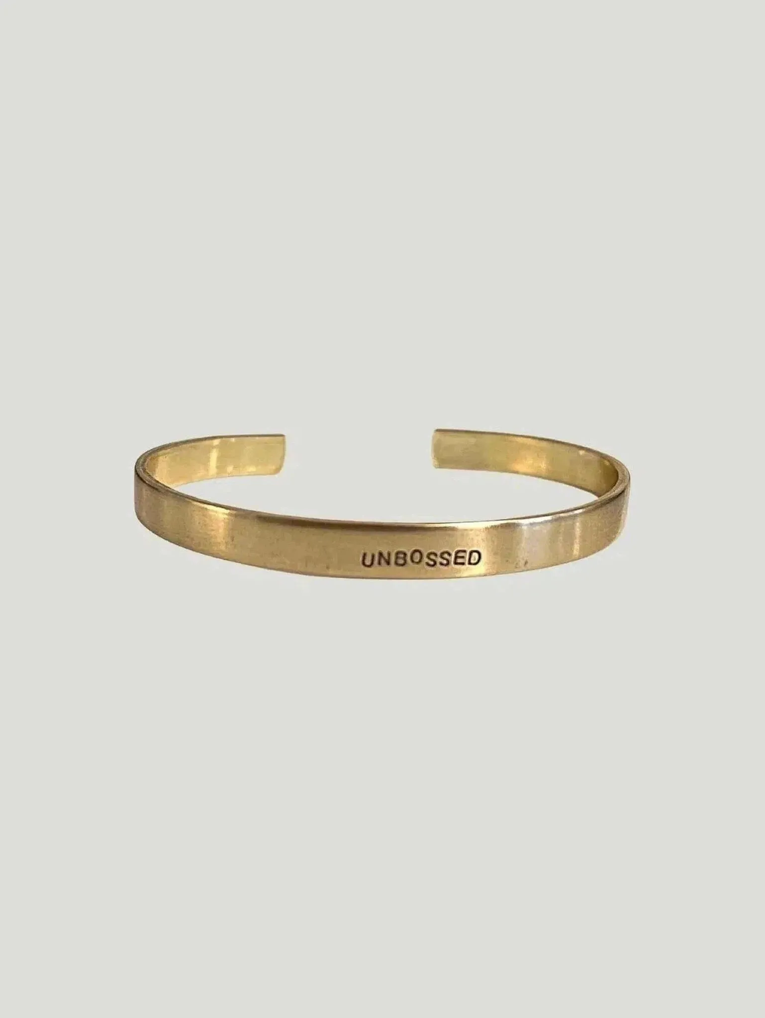 Océanne Stamped Brass Cuff Bracelets