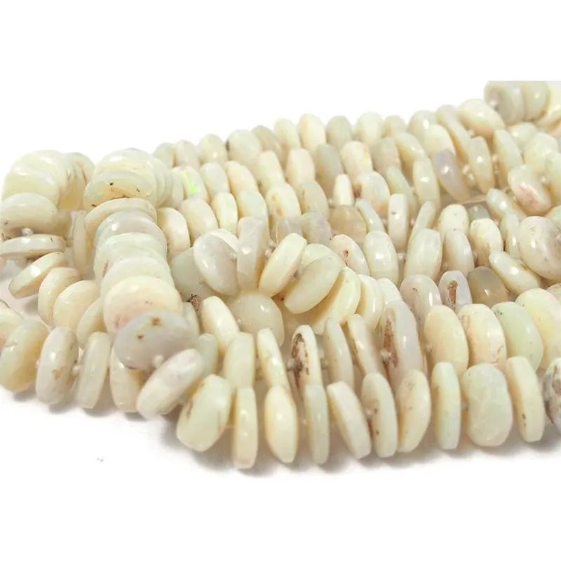 Opal Australian Raw White Disc Strand