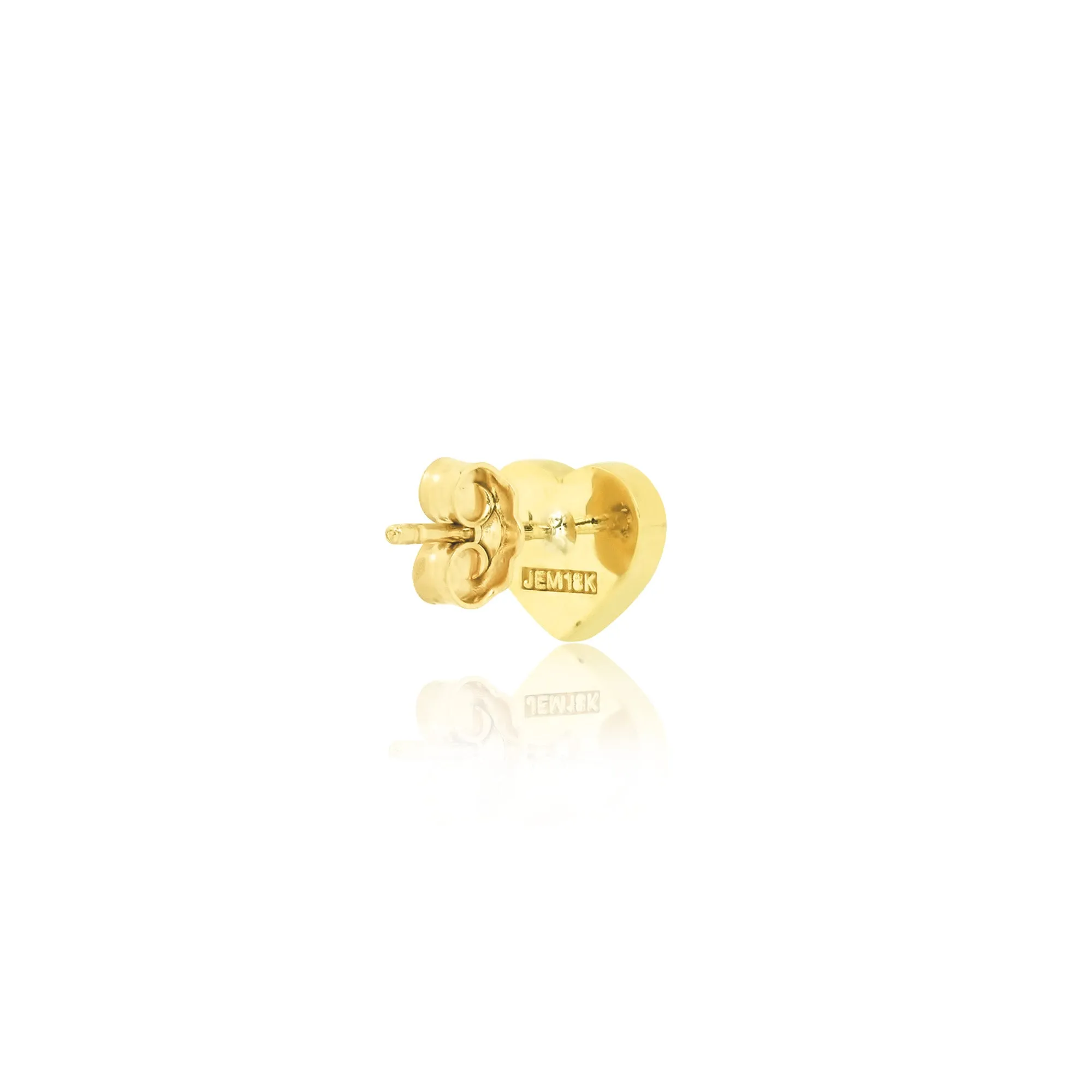 Opal Inlay Heart Studs