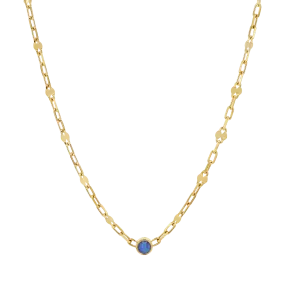 Opal Solitaire Sequin Necklace