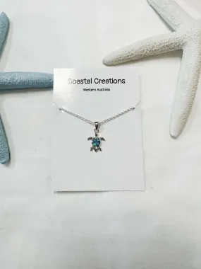 Opal Turtle Necklace (Honu Necklace)