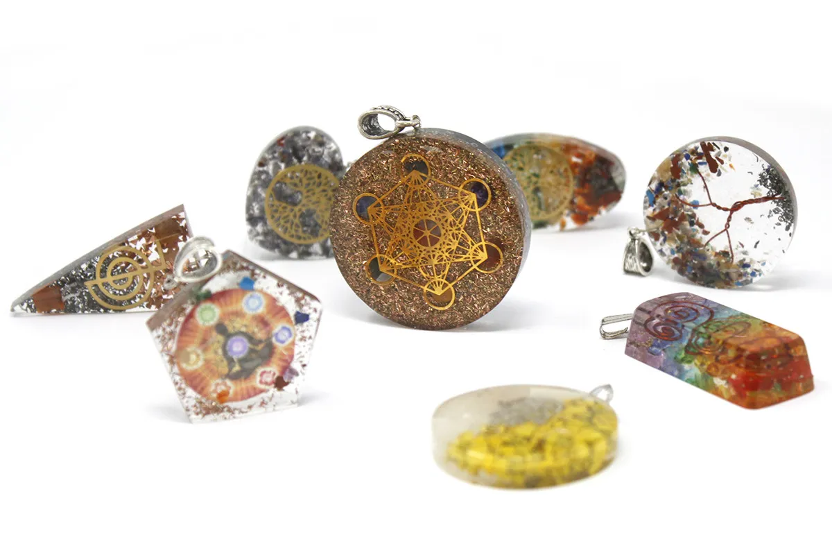 Orgonite Power Pendant - Multi Power Chakra - Large | Spiritual Healing & EMF Protection