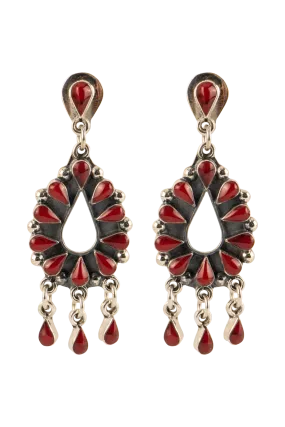 Paige Wallace Coral Dangle Earrings