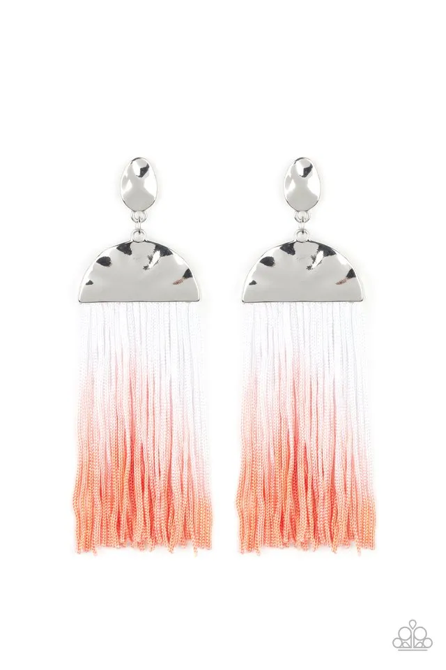 Paparazzi Earring ~ Rope Them In - Orange