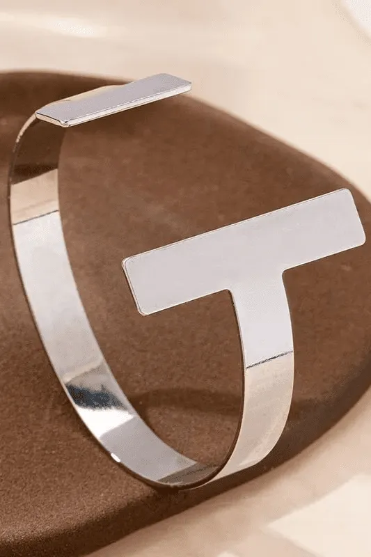 Parallel Bar Cuff Bracelet | Silver