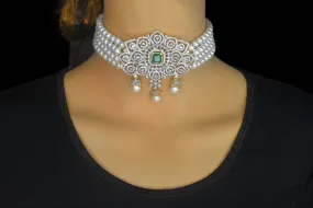 Pearl Choker with Diamond Pendant

By Asp Fashion Jewellery