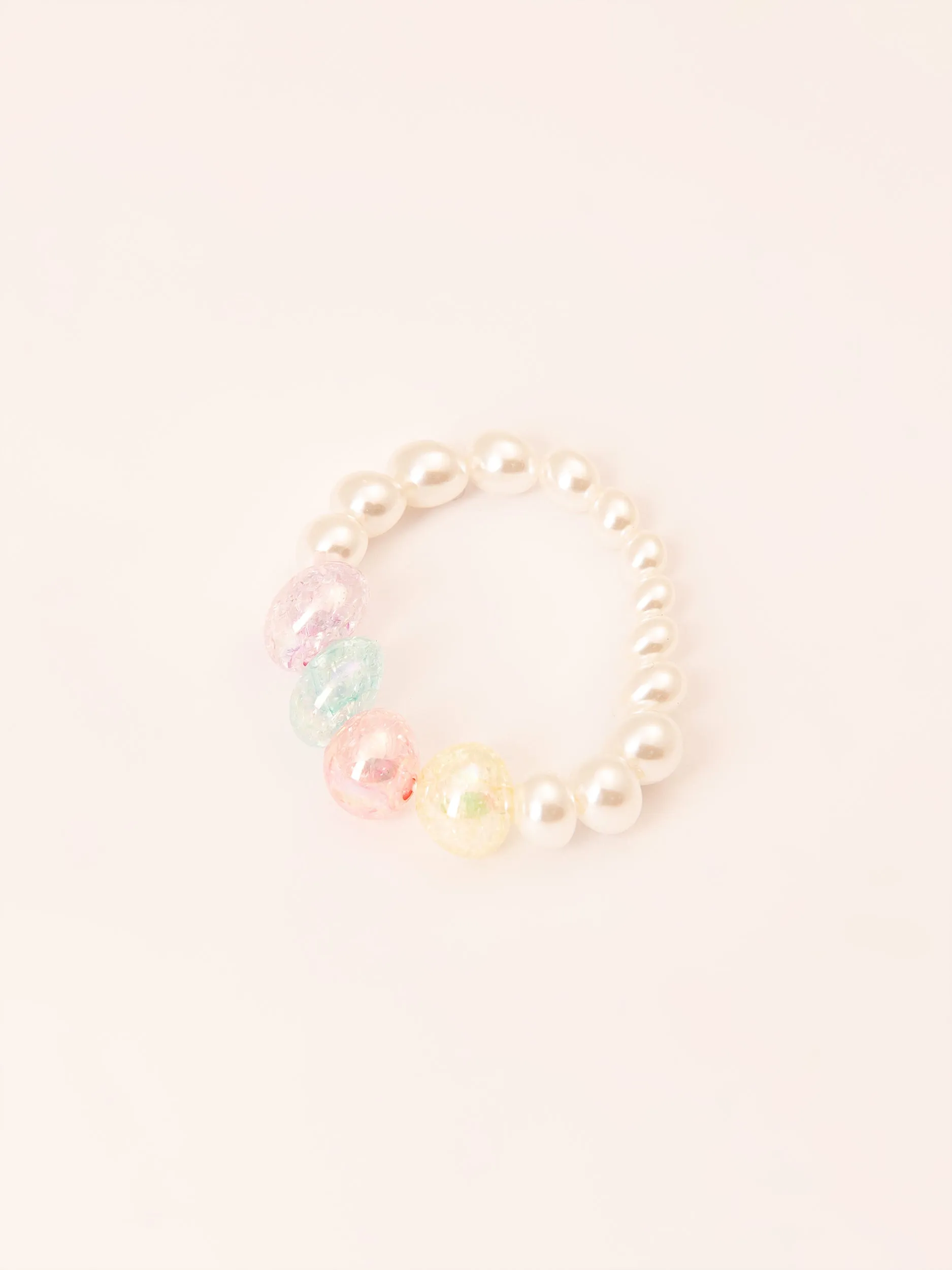 Pearl Necklace and Bracelet Set