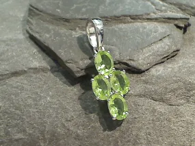 Peridot, Sterling Silver Small Pendant