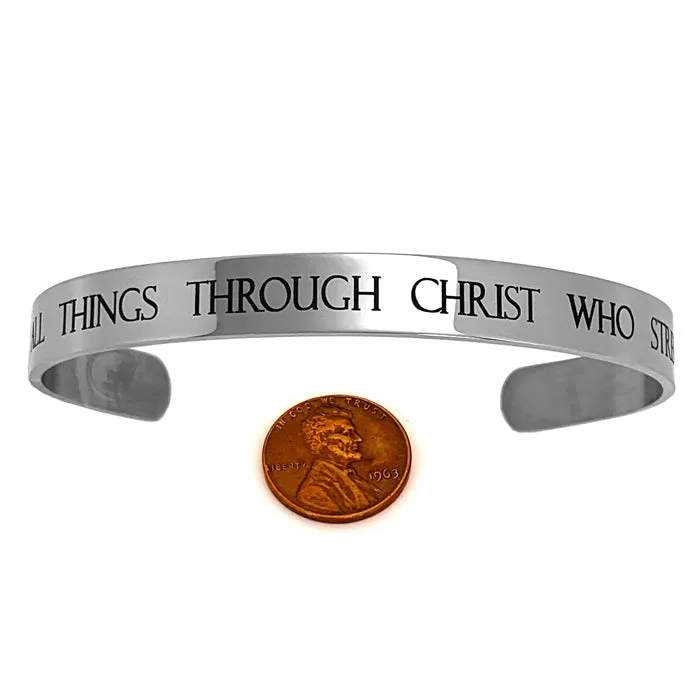 Phil 4:13 Stainless Steel Bracelet