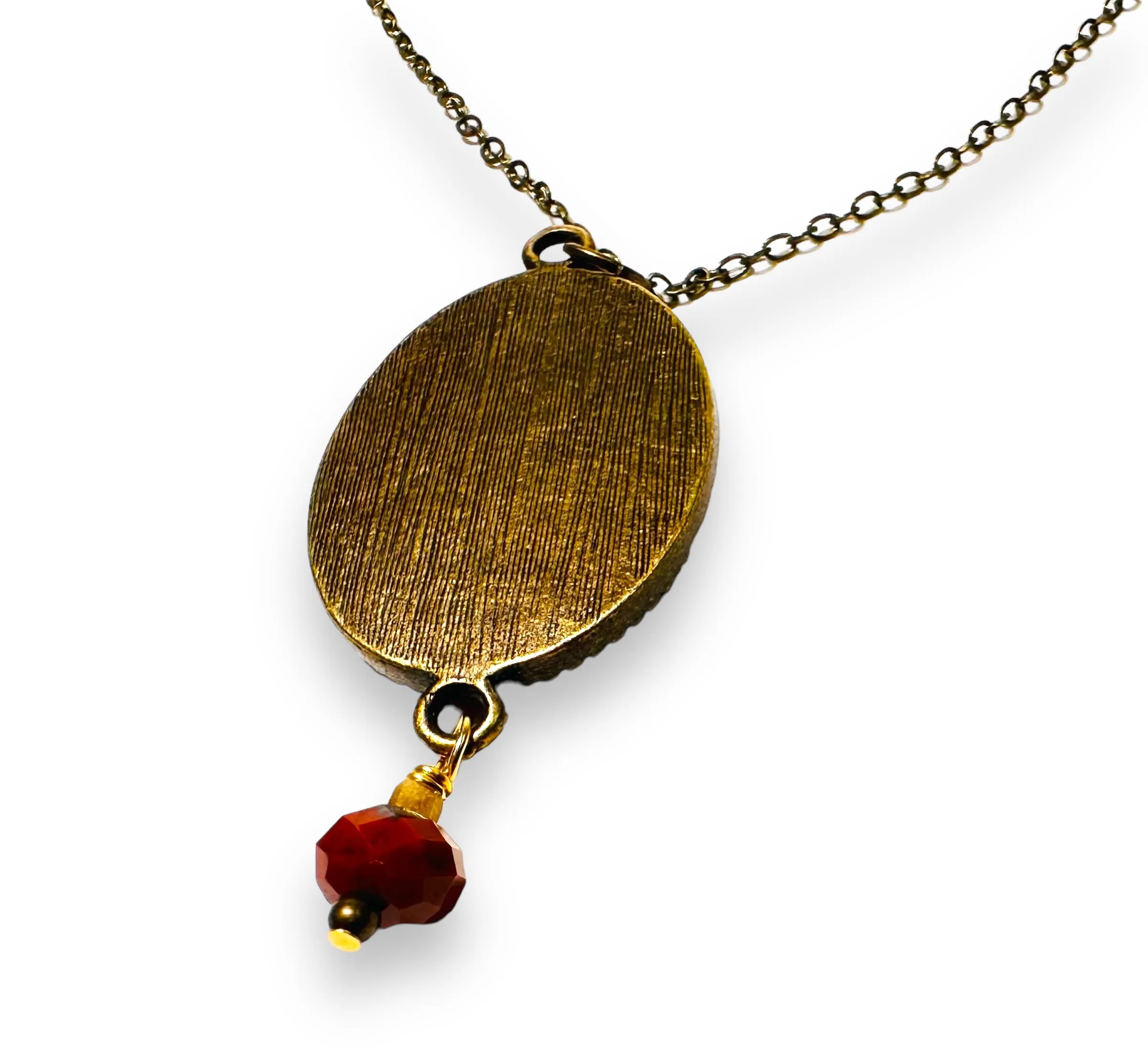 Polymer Clay Floral Sculpted Necklace