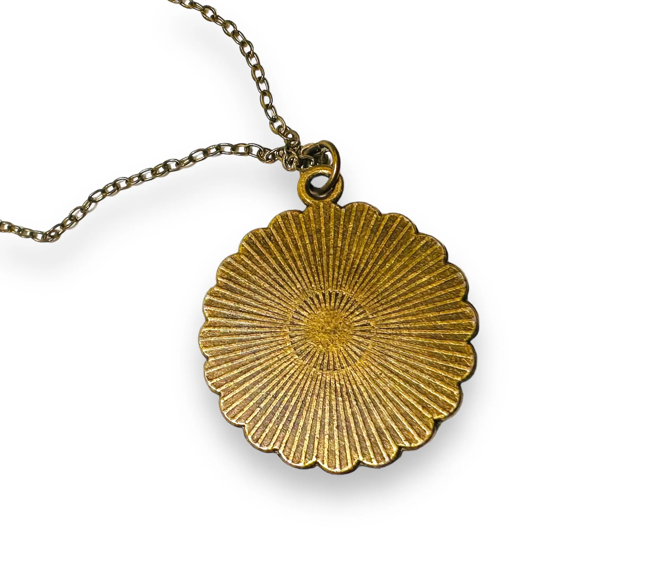 Polymer Clay Floral Sculpted Necklace
