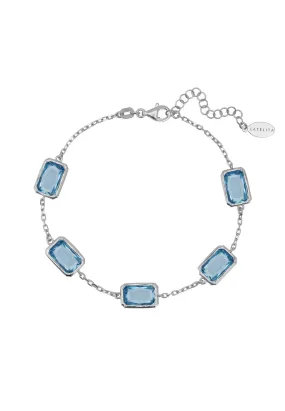 Portofino Bracelet Silver Blue Topaz