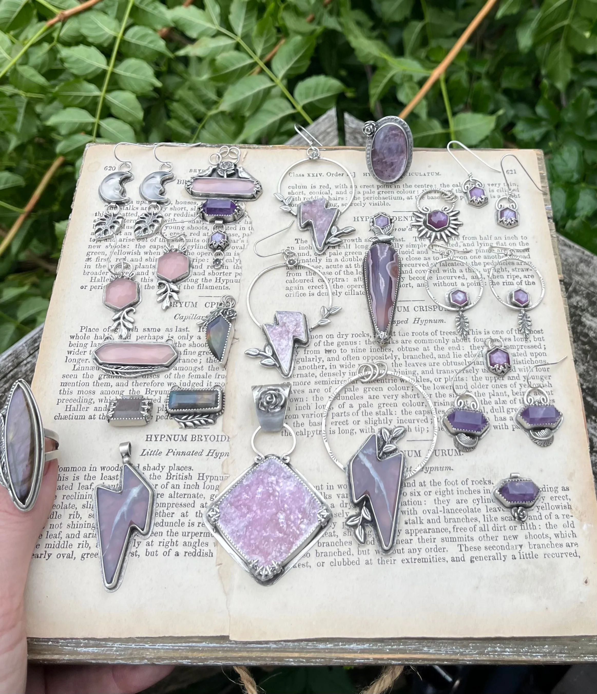Purple Sapphire Hexagon Pendant