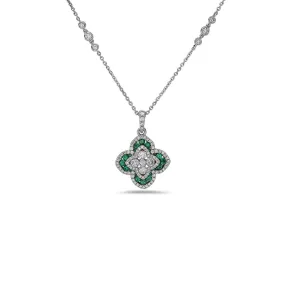 Quatrefoil Diamond Necklace