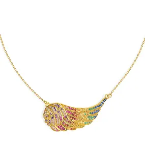 Rainbow Angel Wing Bracelet
