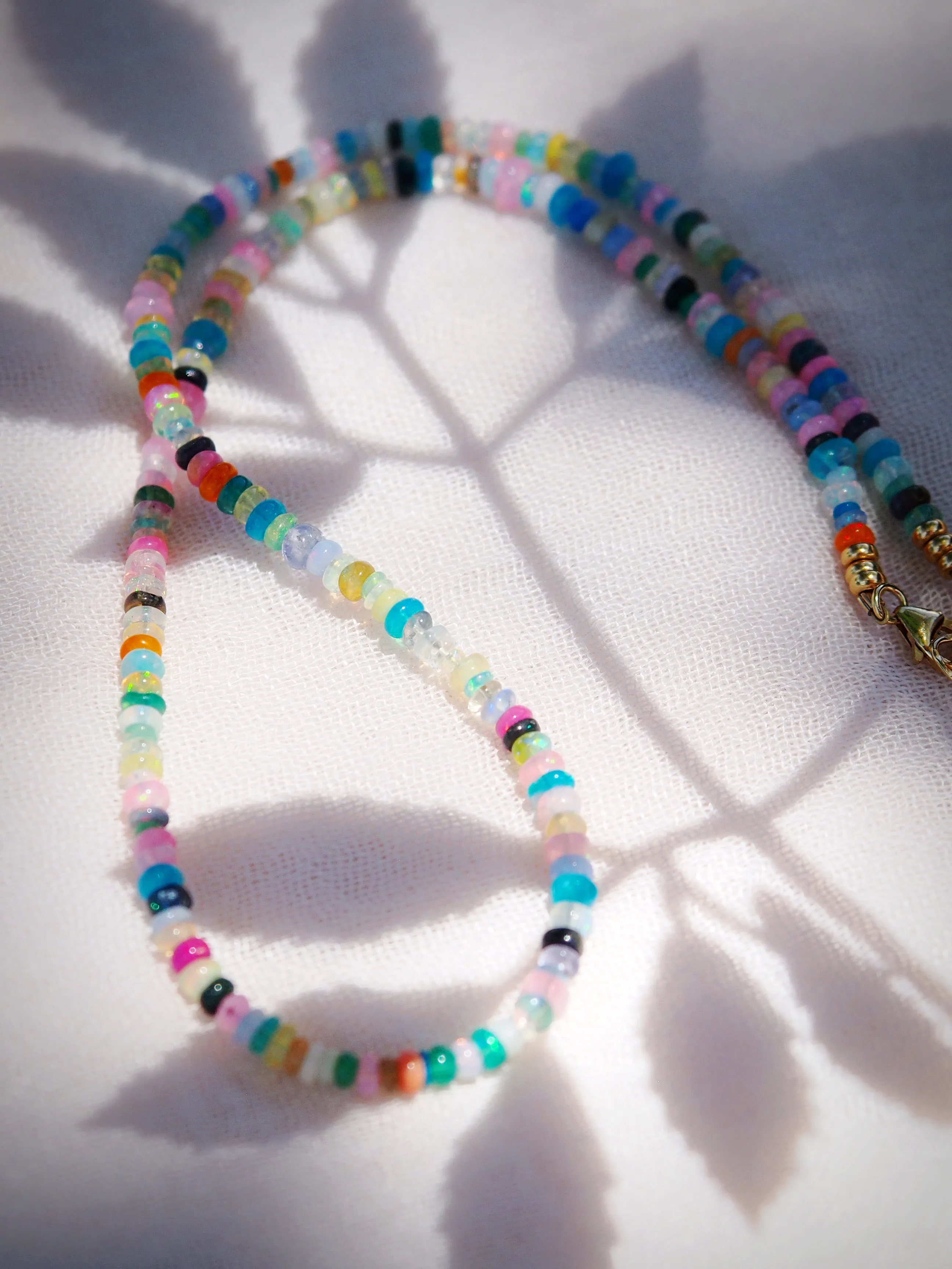 Rainbow Mixed Opal Necklace - Kalei