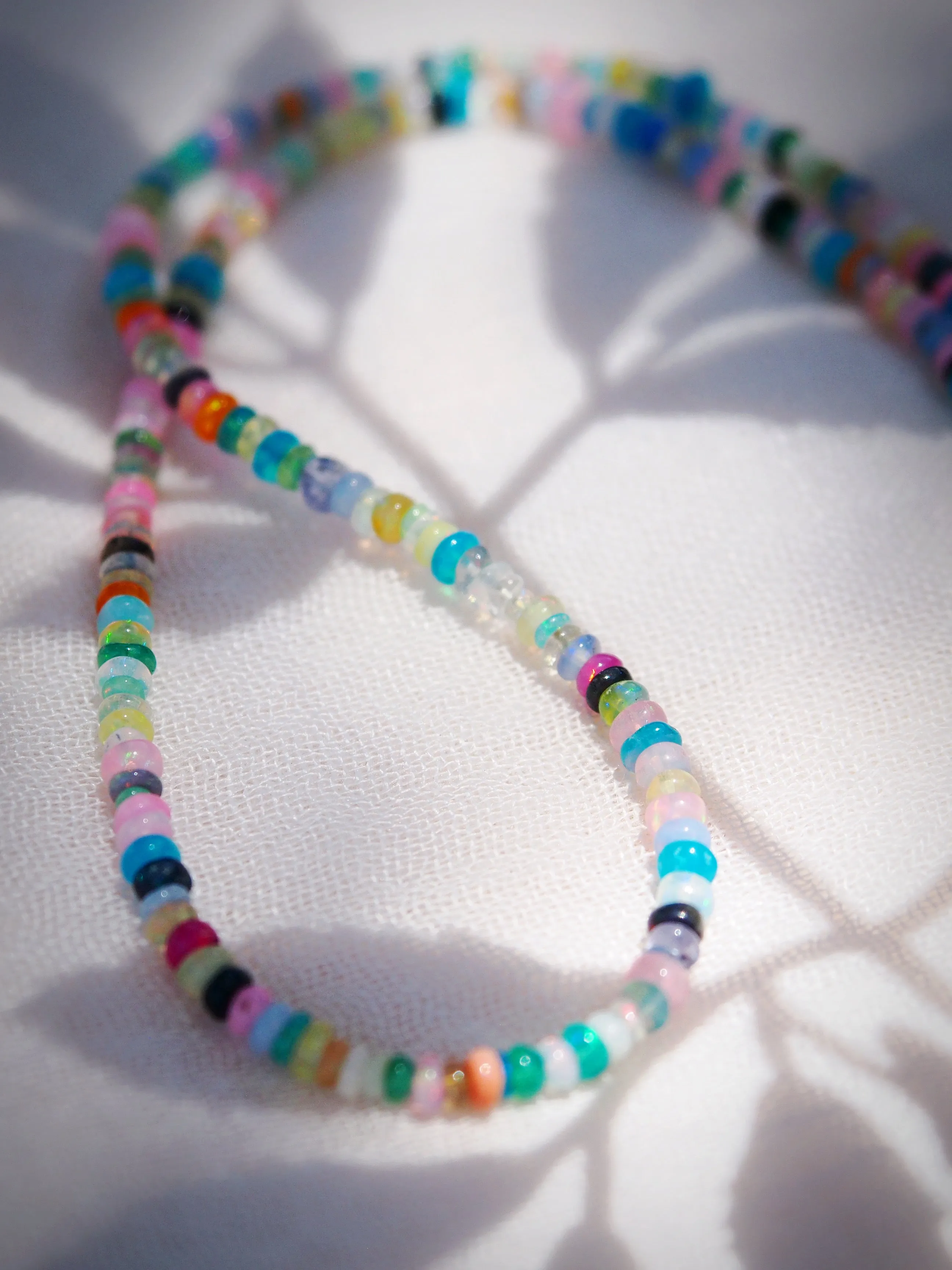 Rainbow Mixed Opal Necklace - Kalei