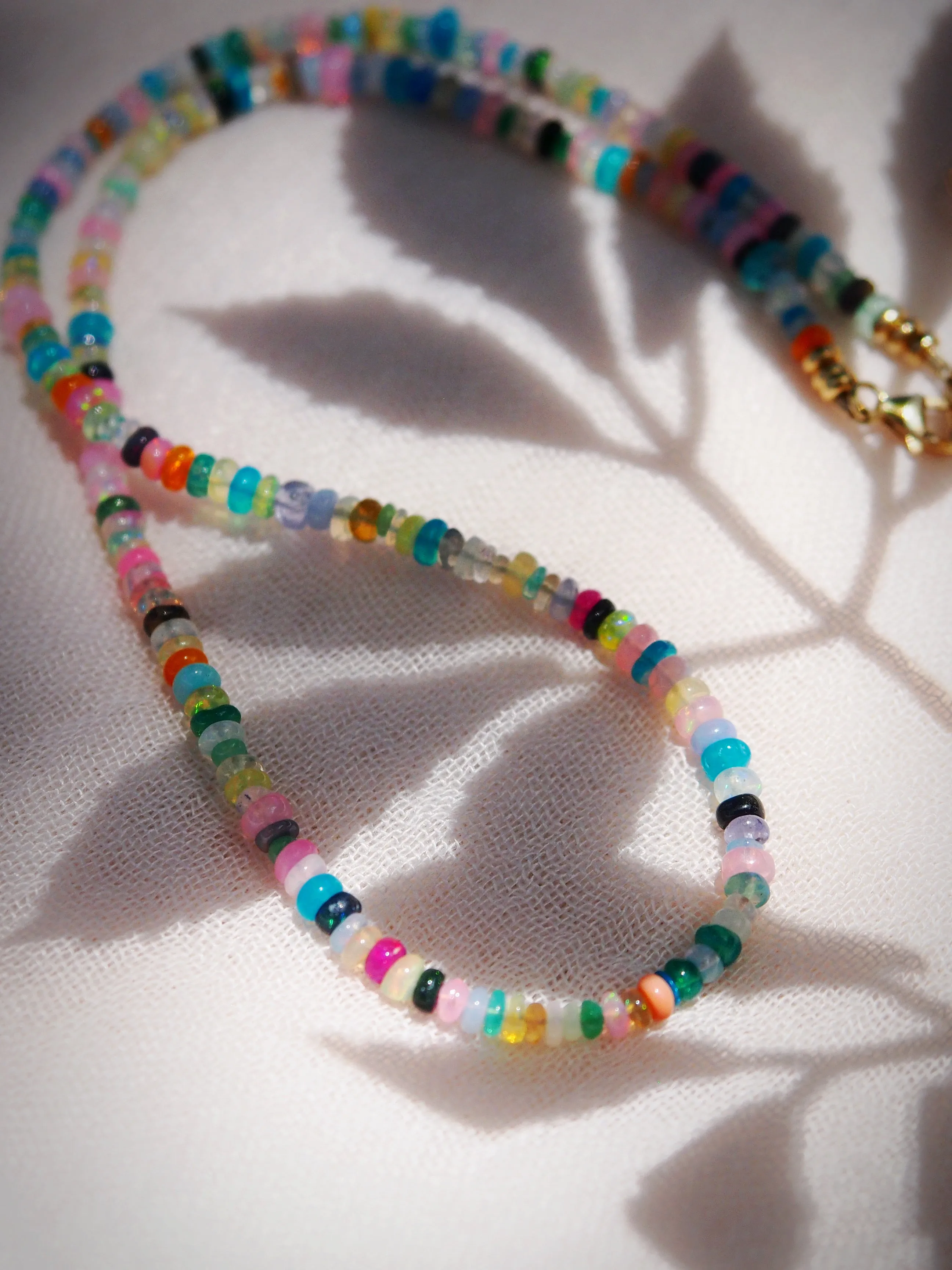 Rainbow Mixed Opal Necklace - Kalei