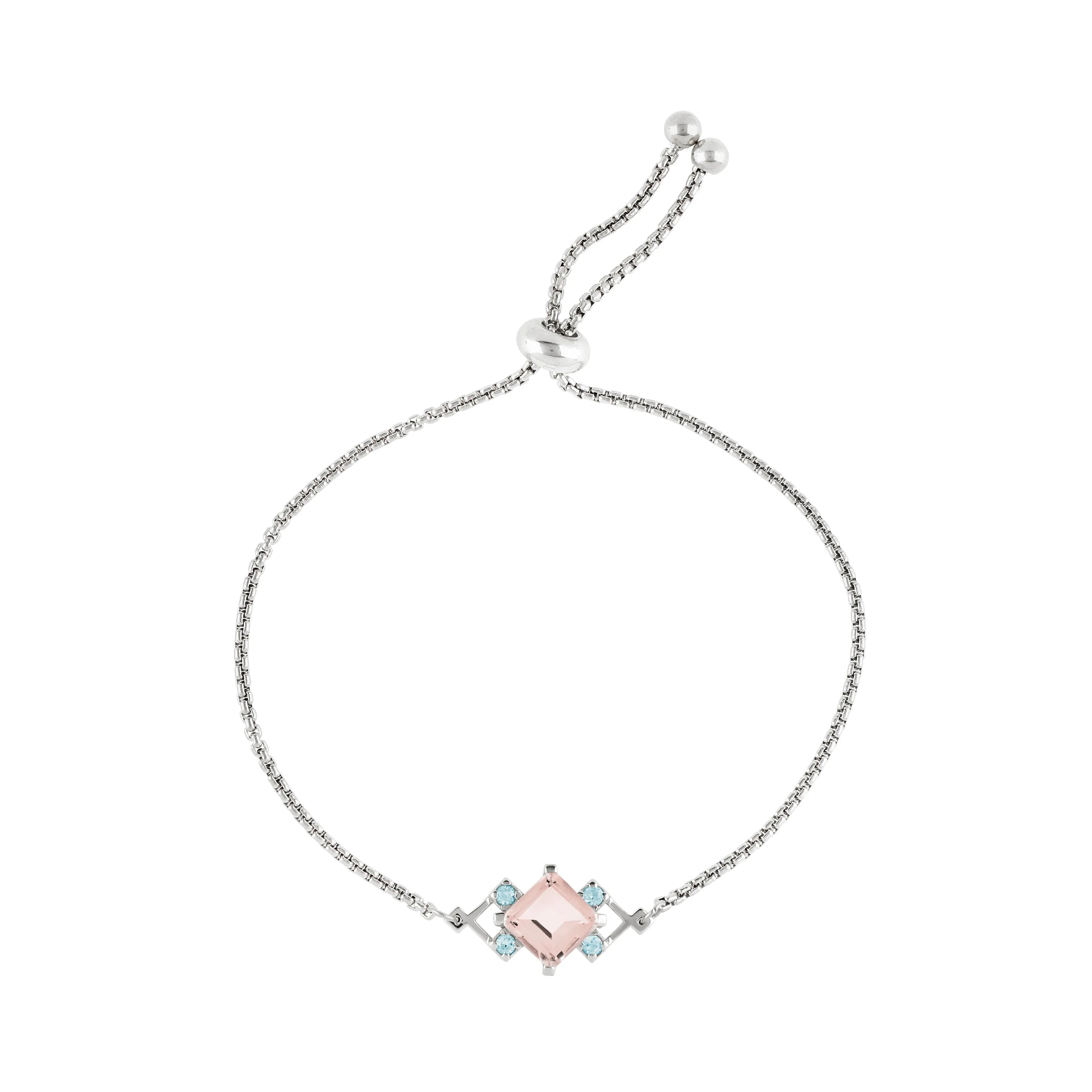 Reconceptions Bracelet - Rhodium - Pink