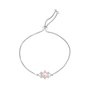 Reconceptions Bracelet - Rhodium - Pink