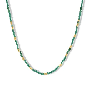 Riley Necklace Dark Green
