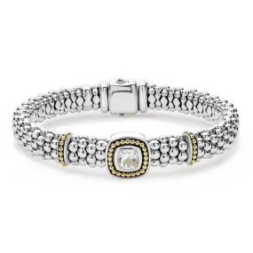 Rittenhouse White Topaz Caviar Bracelet | 9mm