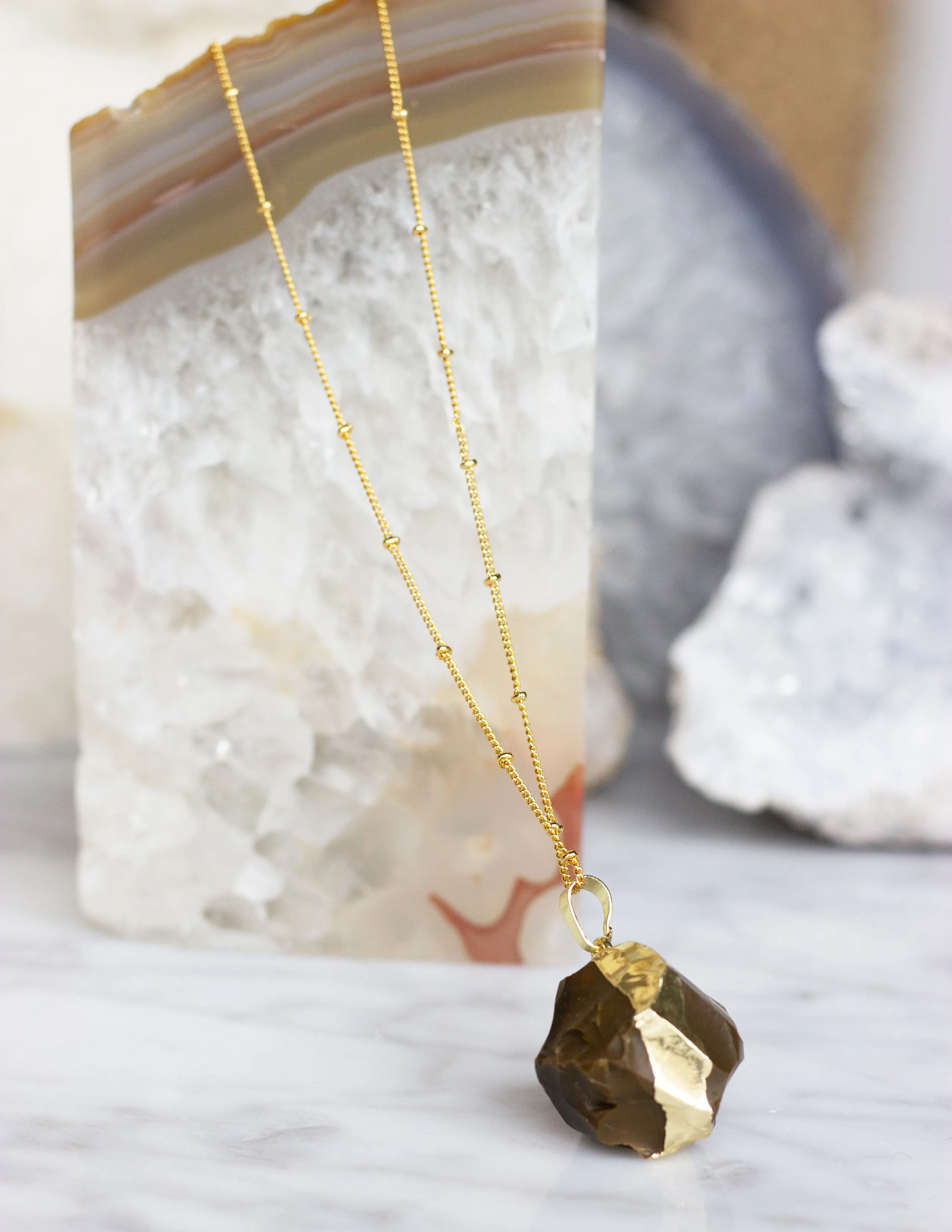 ROUND JASPER PENDANT- 0302