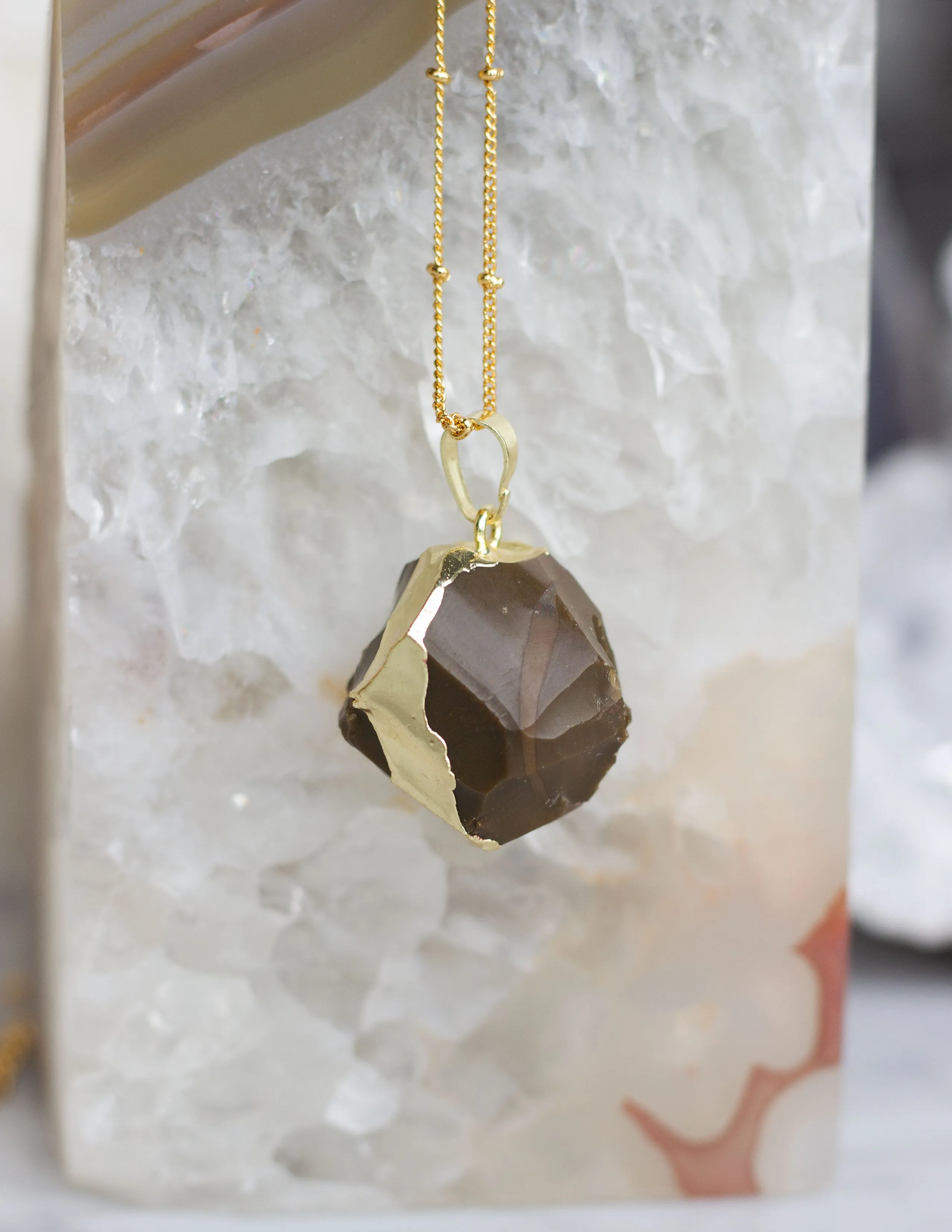 ROUND JASPER PENDANT- 0302