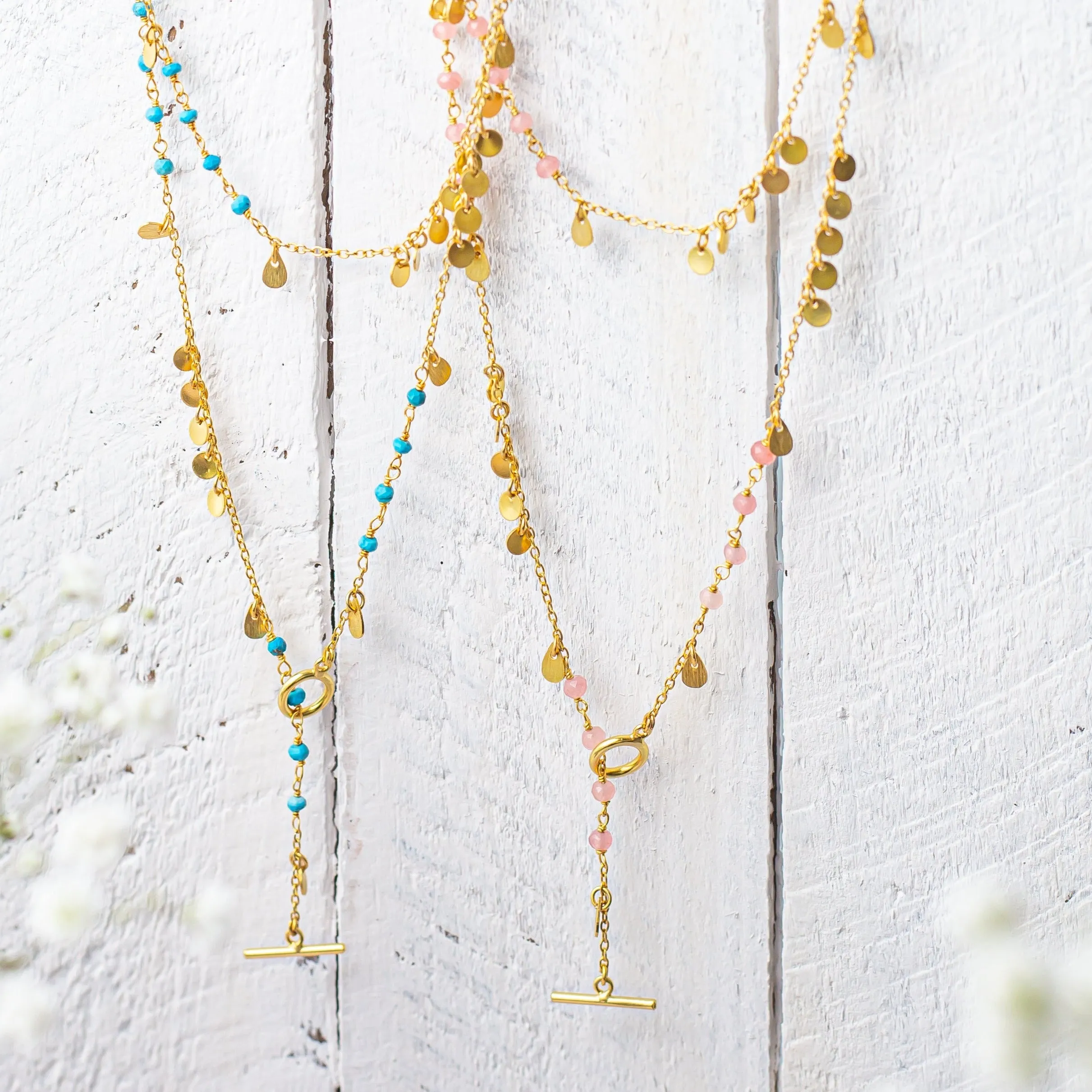 Ruby Necklace Pink jade