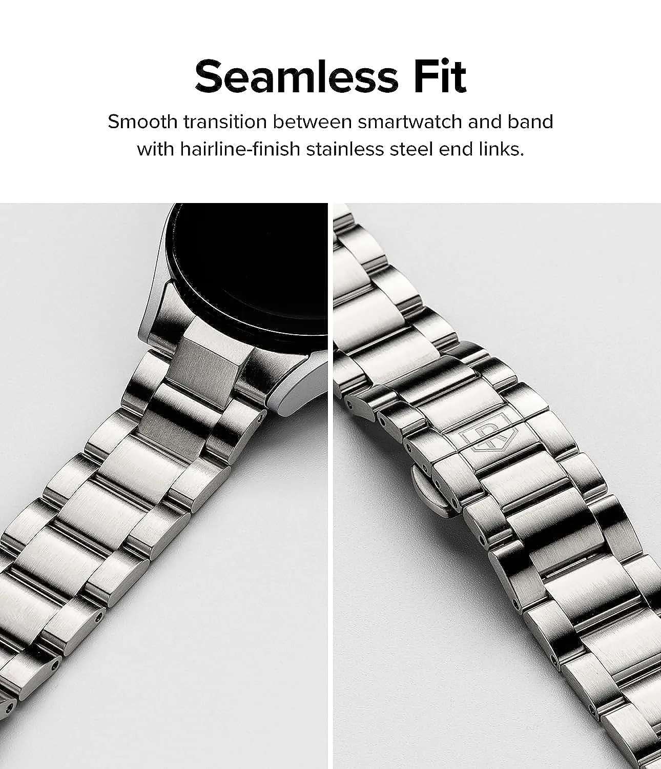 Samsung Galaxy Watch 6/5/4 44mm  Metal One Stainless Steel | Bracelet Strap - Silver