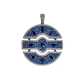 Sapphire & Diamond Medallion