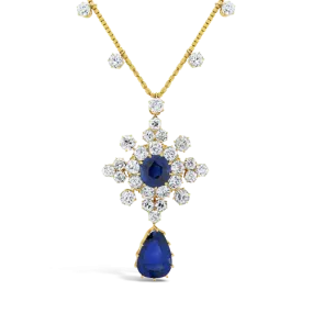 Sapphire & Diamond Tiffany Estate Necklace